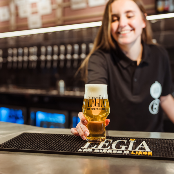 Ue Légia Pils au bar de La Grand Poste